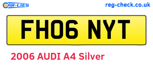 FH06NYT are the vehicle registration plates.