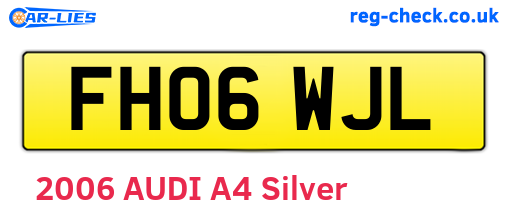 FH06WJL are the vehicle registration plates.