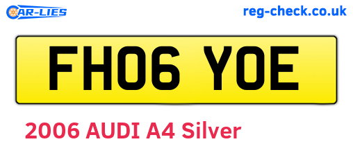FH06YOE are the vehicle registration plates.