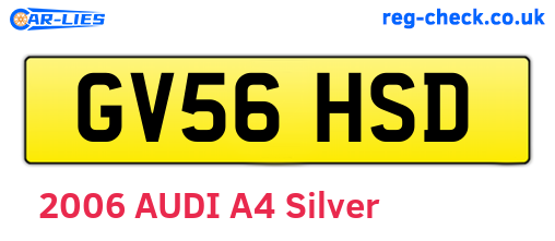 GV56HSD are the vehicle registration plates.
