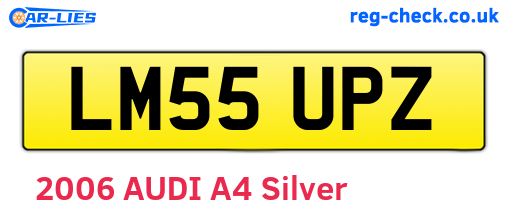 LM55UPZ are the vehicle registration plates.