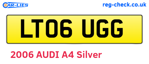 LT06UGG are the vehicle registration plates.