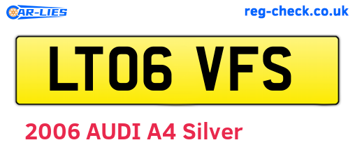 LT06VFS are the vehicle registration plates.