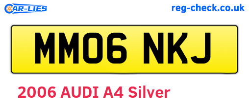 MM06NKJ are the vehicle registration plates.