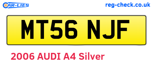 MT56NJF are the vehicle registration plates.