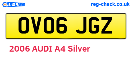 OV06JGZ are the vehicle registration plates.