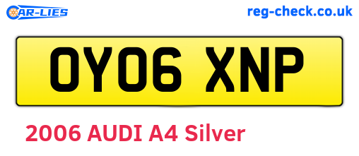 OY06XNP are the vehicle registration plates.
