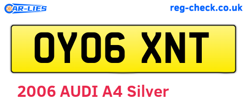 OY06XNT are the vehicle registration plates.