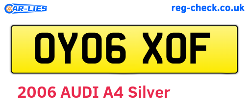 OY06XOF are the vehicle registration plates.