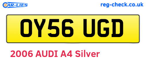 OY56UGD are the vehicle registration plates.