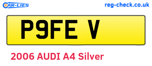P9FEV are the vehicle registration plates.