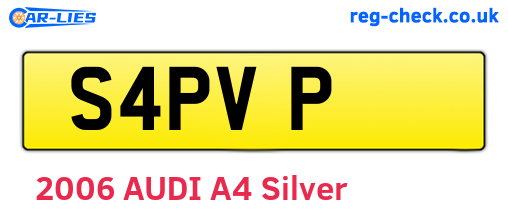S4PVP are the vehicle registration plates.