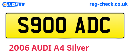 S900ADC are the vehicle registration plates.