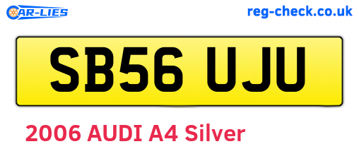 SB56UJU are the vehicle registration plates.