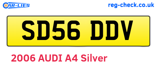 SD56DDV are the vehicle registration plates.