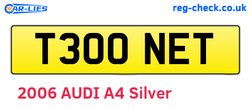T300NET are the vehicle registration plates.