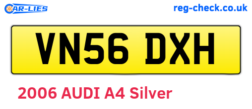 VN56DXH are the vehicle registration plates.