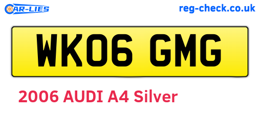 WK06GMG are the vehicle registration plates.