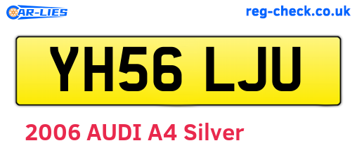 YH56LJU are the vehicle registration plates.