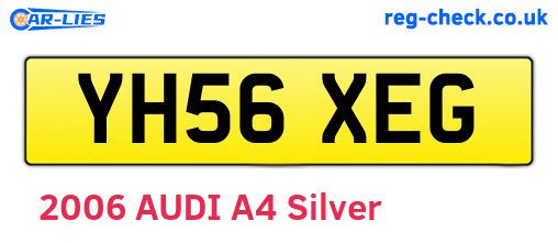 YH56XEG are the vehicle registration plates.