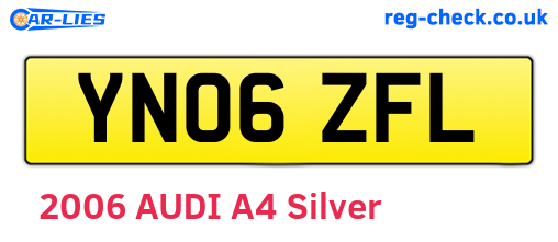 YN06ZFL are the vehicle registration plates.