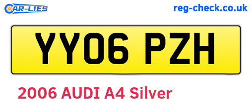 YY06PZH are the vehicle registration plates.
