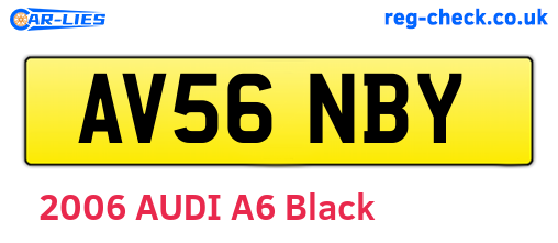 AV56NBY are the vehicle registration plates.
