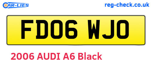 FD06WJO are the vehicle registration plates.