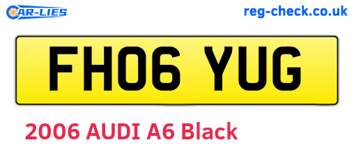 FH06YUG are the vehicle registration plates.