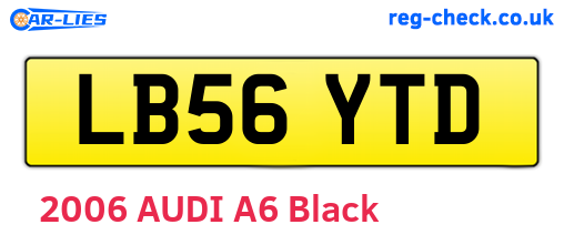 LB56YTD are the vehicle registration plates.
