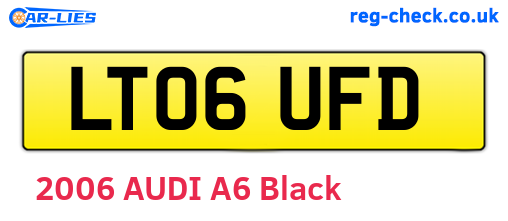 LT06UFD are the vehicle registration plates.