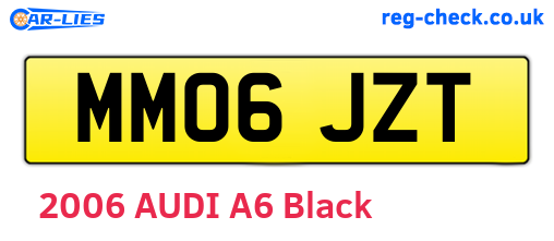 MM06JZT are the vehicle registration plates.