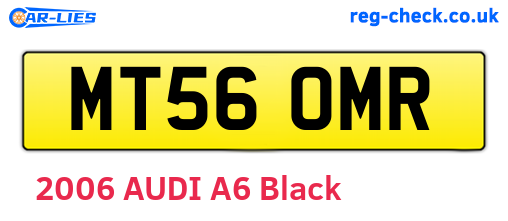 MT56OMR are the vehicle registration plates.