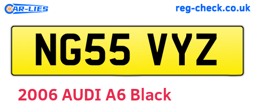 NG55VYZ are the vehicle registration plates.