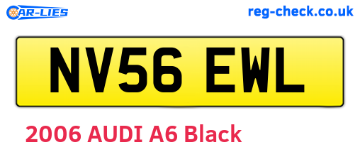 NV56EWL are the vehicle registration plates.