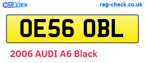 OE56OBL are the vehicle registration plates.