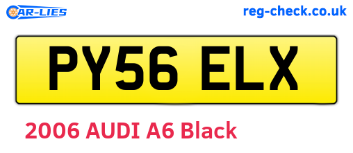 PY56ELX are the vehicle registration plates.