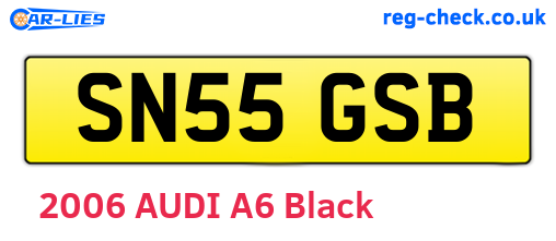 SN55GSB are the vehicle registration plates.