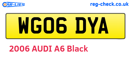 WG06DYA are the vehicle registration plates.