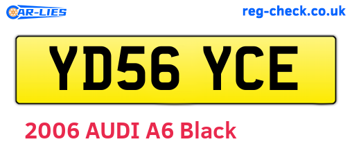 YD56YCE are the vehicle registration plates.