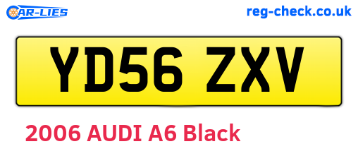 YD56ZXV are the vehicle registration plates.
