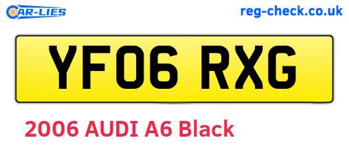 YF06RXG are the vehicle registration plates.