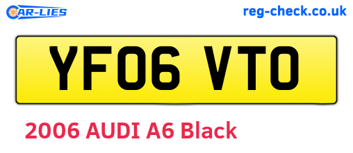 YF06VTO are the vehicle registration plates.