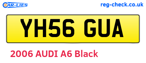 YH56GUA are the vehicle registration plates.