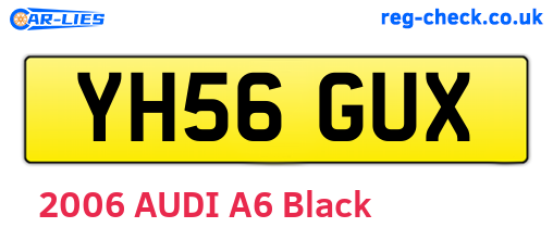 YH56GUX are the vehicle registration plates.