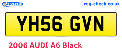 YH56GVN are the vehicle registration plates.