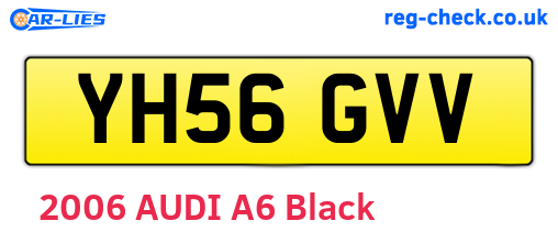 YH56GVV are the vehicle registration plates.