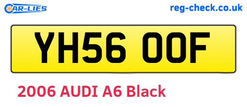 YH56OOF are the vehicle registration plates.