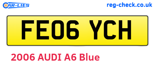 FE06YCH are the vehicle registration plates.