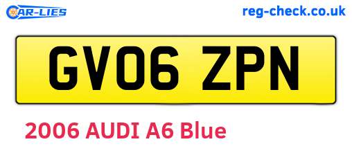 GV06ZPN are the vehicle registration plates.